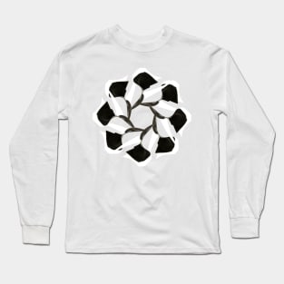 Black and white mandala Long Sleeve T-Shirt